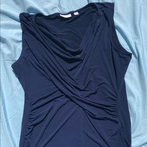 Navy cross front top XL